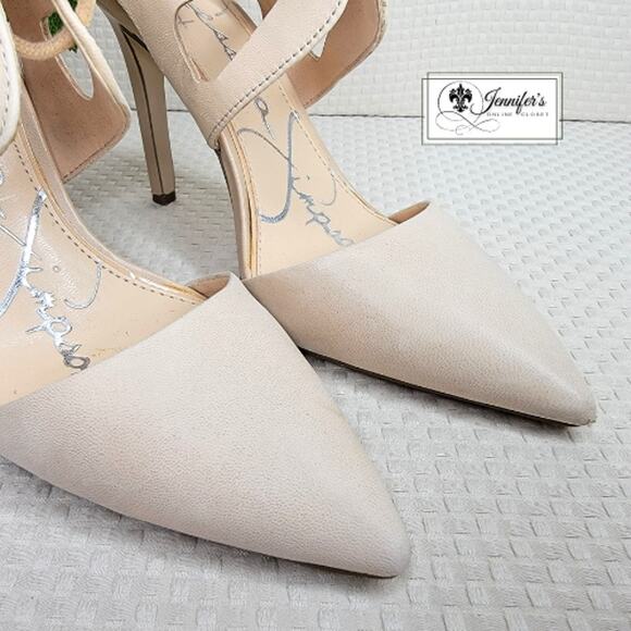 3/$25 Jessica Simpson Bisque Cecerre Lace Up Cut Out Heels - Picture 7 of 14